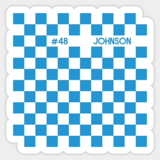 Jimmie Johnson Racing Flag Sticker